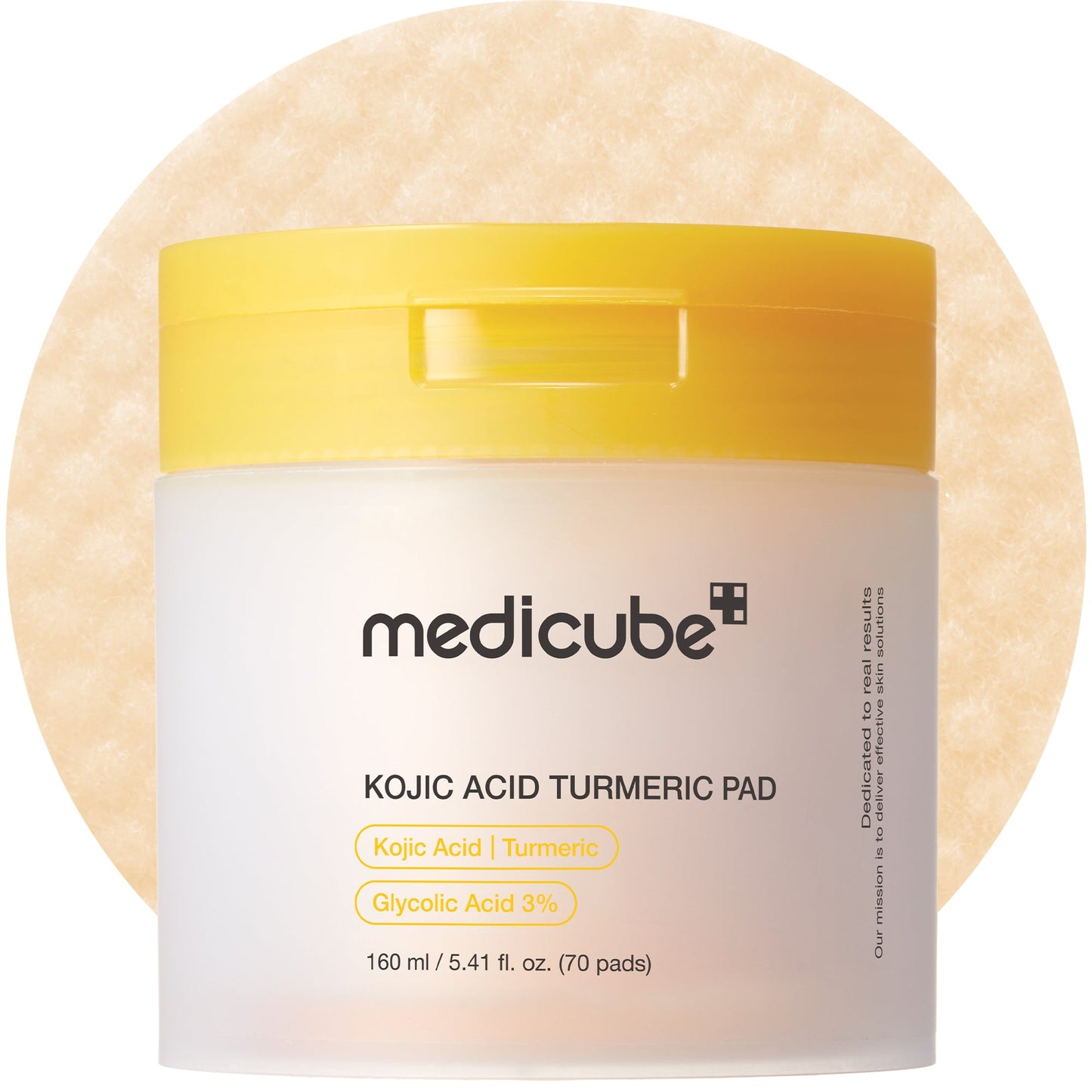 Medicube Kojic Acid Turmeric Toner Pad 70 pads - packshot pot