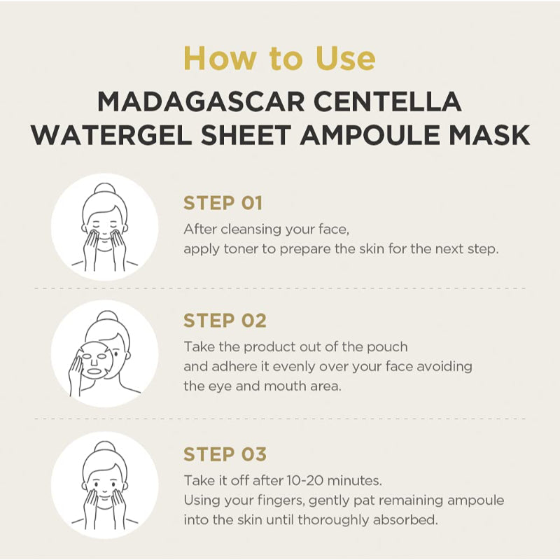 SKIN1004 — Madagascar Centella Watergel Sheet Ampoule Mask (img 7)